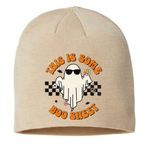 This Is Some Boo Sheet Halloween Ghost Funny Gift Sustainable Beanie