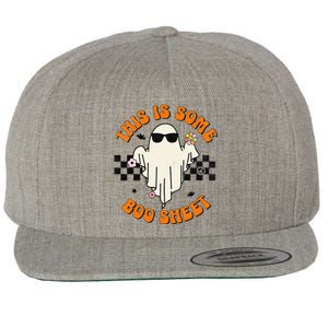 This Is Some Boo Sheet Halloween Ghost Funny Gift Wool Snapback Cap