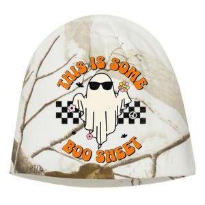 This Is Some Boo Sheet Halloween Ghost Funny Gift Kati - Camo Knit Beanie