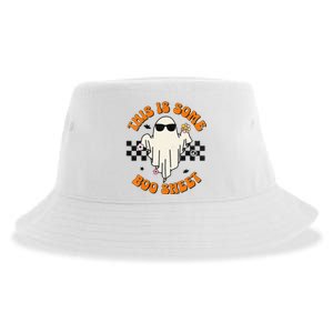 This Is Some Boo Sheet Halloween Ghost Funny Gift Sustainable Bucket Hat