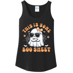 This Is Some Boo Sheet Cute Ghost Halloween Ladies Essential Tank