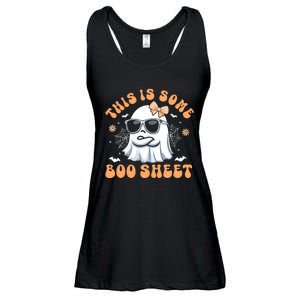 This Is Some Boo Sheet Cute Ghost Halloween Ladies Essential Flowy Tank