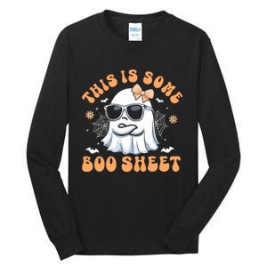 This Is Some Boo Sheet Cute Ghost Halloween Tall Long Sleeve T-Shirt