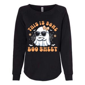 This Is Some Boo Sheet Cute Ghost Halloween Womens California Wash Sweatshirt