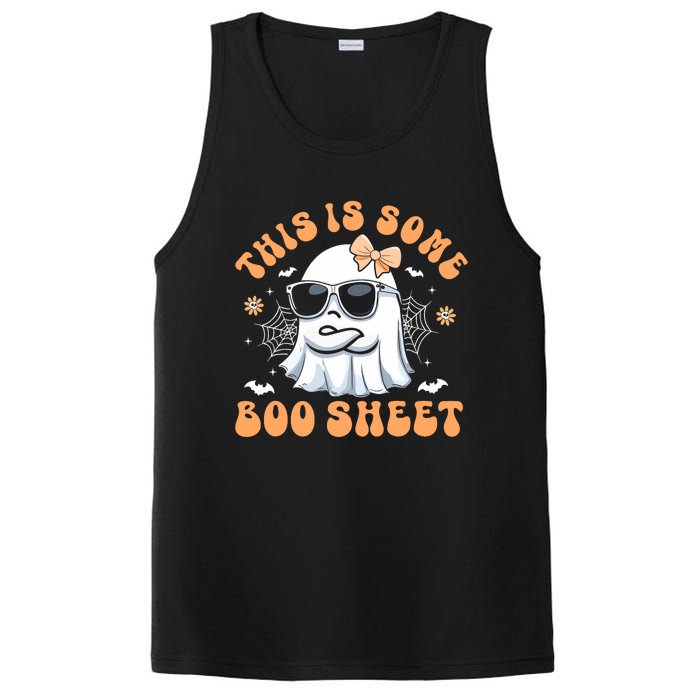 This Is Some Boo Sheet Cute Ghost Halloween PosiCharge Competitor Tank