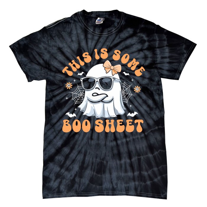 This Is Some Boo Sheet Cute Ghost Halloween Tie-Dye T-Shirt