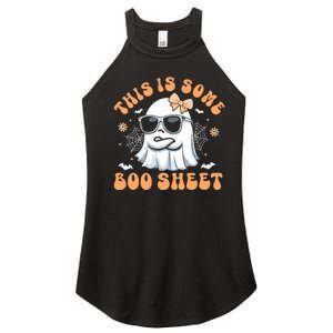 This Is Some Boo Sheet Cute Ghost Halloween Women's Perfect Tri Rocker Tank