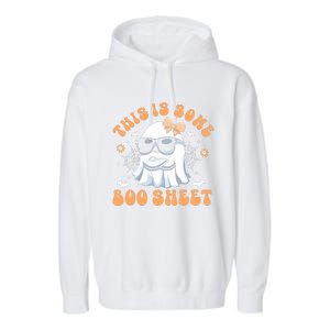 This Is Some Boo Sheet Cute Ghost Halloween Garment-Dyed Fleece Hoodie