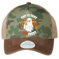 This Is Some Boo Sheet Funny Ghost Holding A Beer Halloween Gift Legacy Tie Dye Trucker Hat