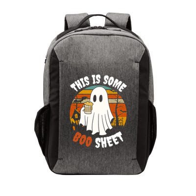 This Is Some Boo Sheet Funny Ghost Holding A Beer Halloween Gift Vector Backpack