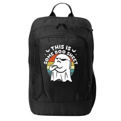 This Is Some Boo Sheet Ghost Halloween Costume City Backpack