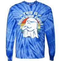 This Is Some Boo Sheet Ghost Halloween Costume Tie-Dye Long Sleeve Shirt