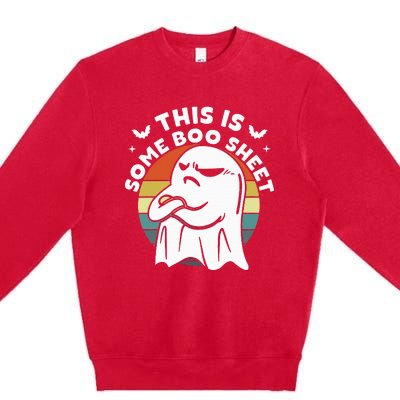 This Is Some Boo Sheet Ghost Halloween Costume Premium Crewneck Sweatshirt