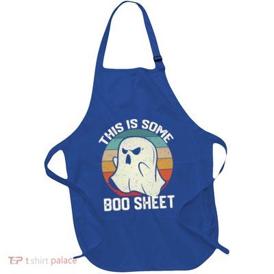 This Is Some Boo Sheet Funny Halloween Ghost Great Gift Full-Length Apron With Pockets