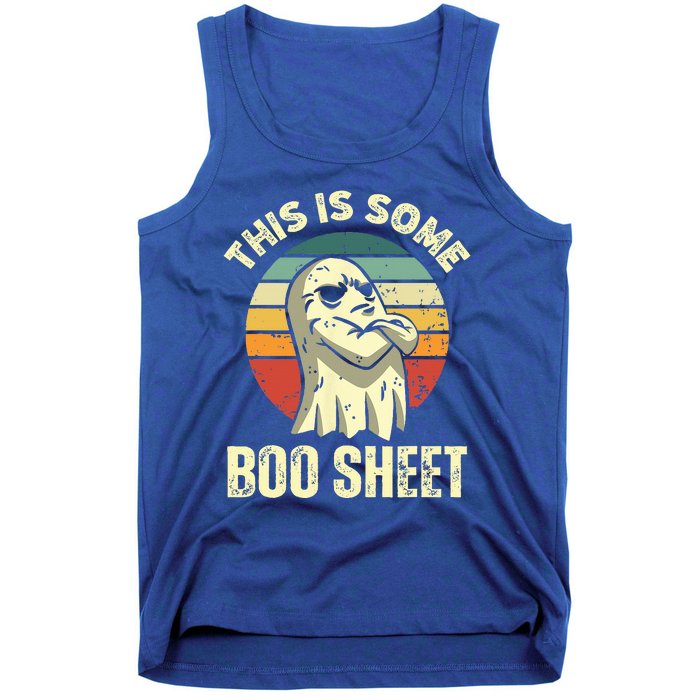 This Is Some Boo Sheet Halloween Funny Vintage Ghost Tank Top