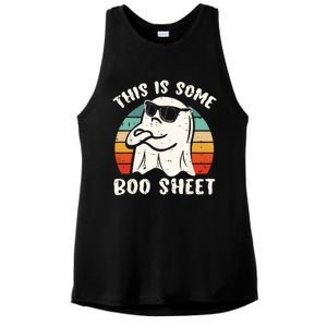 This Is Some Boo Sheet Halloween Ghost Funny Gift Ladies PosiCharge Tri-Blend Wicking Tank