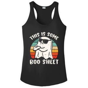 This Is Some Boo Sheet Halloween Ghost Funny Gift Ladies PosiCharge Competitor Racerback Tank