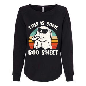 This Is Some Boo Sheet Halloween Ghost Funny Gift Womens California Wash Sweatshirt