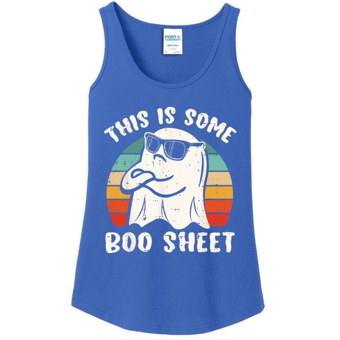 This Is Some Boo Sheet Halloween Ghost Funny Gift Ladies Essential Tank