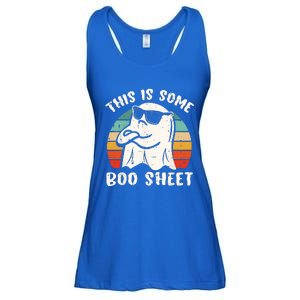 This Is Some Boo Sheet Halloween Ghost Funny Gift Ladies Essential Flowy Tank