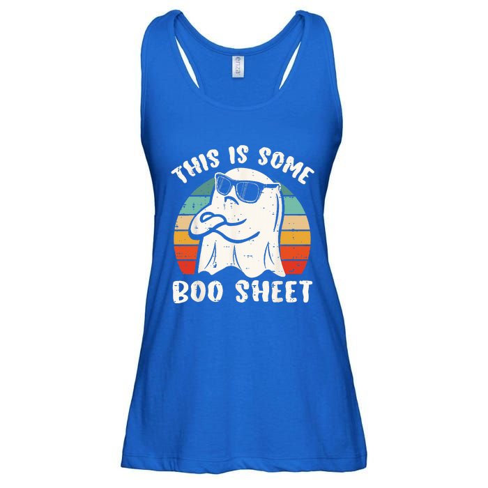 This Is Some Boo Sheet Halloween Ghost Funny Gift Ladies Essential Flowy Tank