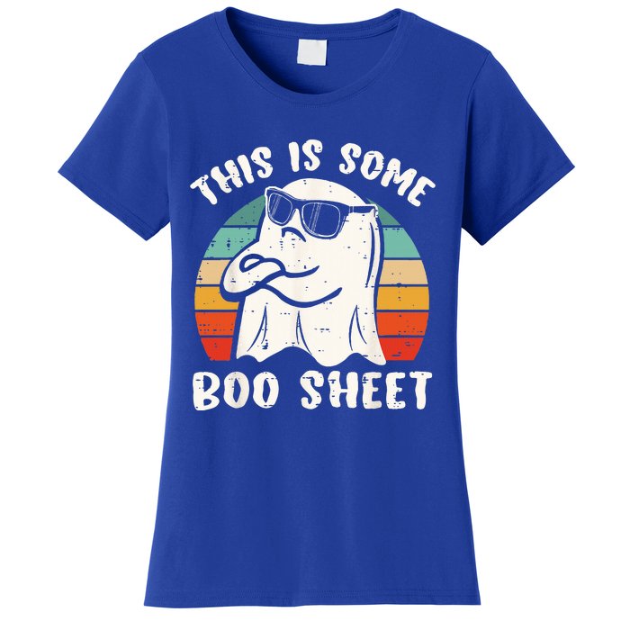 This Is Some Boo Sheet Halloween Ghost Funny Gift Women's T-Shirt