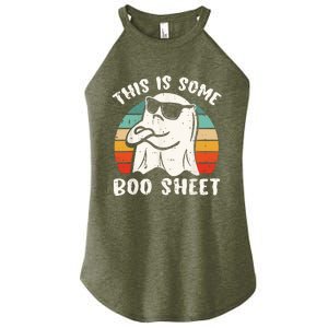 This Is Some Boo Sheet Halloween Ghost Funny Gift Women's Perfect Tri Rocker Tank