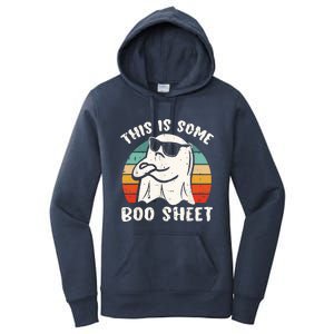 This Is Some Boo Sheet Halloween Ghost Funny Gift Women's Pullover Hoodie