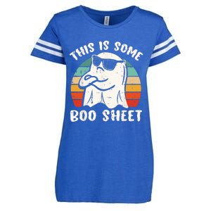 This Is Some Boo Sheet Halloween Ghost Funny Gift Enza Ladies Jersey Football T-Shirt