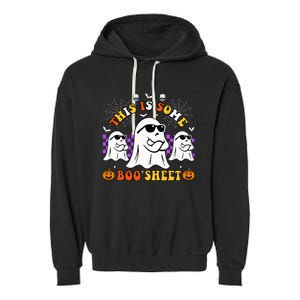 This Is Some Boo Sheet Funny Halloween Garment-Dyed Fleece Hoodie