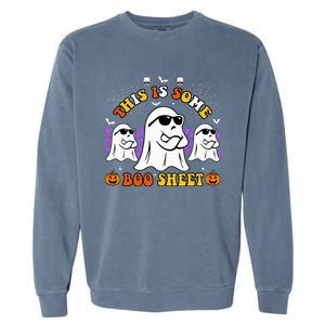 This Is Some Boo Sheet Funny Halloween Garment-Dyed Sweatshirt