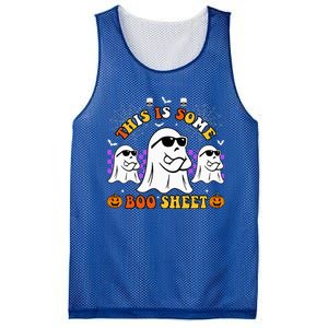 This Is Some Boo Sheet Funny Halloween Mesh Reversible Basketball Jersey Tank