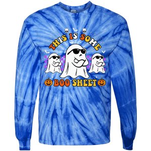 This Is Some Boo Sheet Funny Halloween Tie-Dye Long Sleeve Shirt