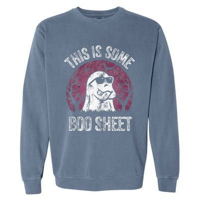 This Is Some Boo Sheet Ghost Halloween Costume Garment-Dyed Sweatshirt