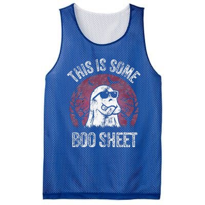 This Is Some Boo Sheet Ghost Halloween Costume Mesh Reversible Basketball Jersey Tank