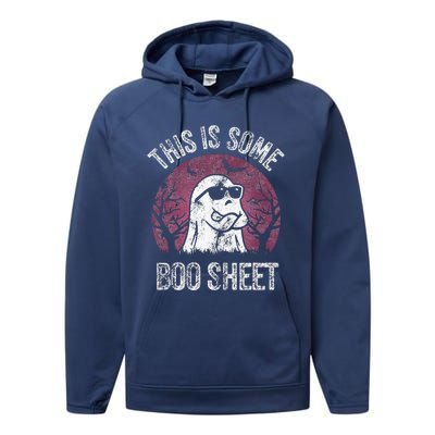 This Is Some Boo Sheet Ghost Halloween Costume Performance Fleece Hoodie