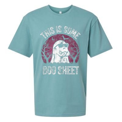 This Is Some Boo Sheet Ghost Halloween Costume Sueded Cloud Jersey T-Shirt