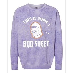 This Is Some Boo Sheet Funny Halloween Ghost Costume Colorblast Crewneck Sweatshirt