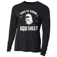 This Is Some Boo Sheet Funny Halloween Ghost Costume Cooling Performance Long Sleeve Crew