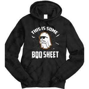 This Is Some Boo Sheet Funny Halloween Ghost Costume Tie Dye Hoodie