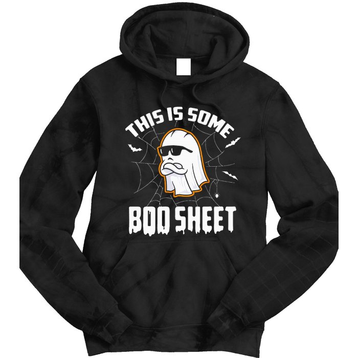 This Is Some Boo Sheet Funny Halloween Ghost Costume Tie Dye Hoodie