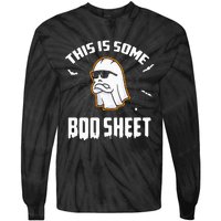 This Is Some Boo Sheet Funny Halloween Ghost Costume Tie-Dye Long Sleeve Shirt