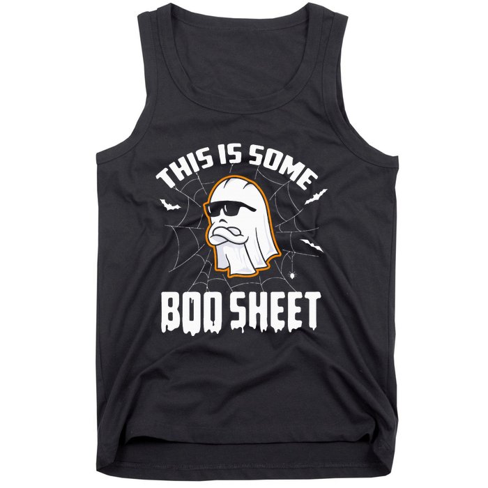 This Is Some Boo Sheet Funny Halloween Ghost Costume Tank Top