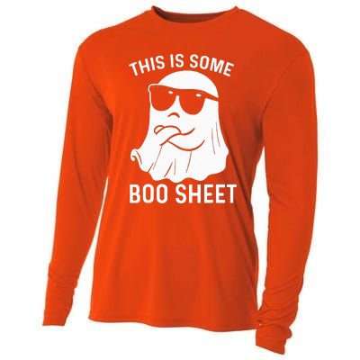 This Is Some Boo Sheet Ghost Halloween Costume Cooling Performance Long Sleeve Crew