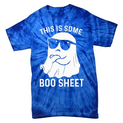 This Is Some Boo Sheet Ghost Halloween Costume Tie-Dye T-Shirt