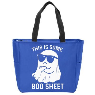 This Is Some Boo Sheet Ghost Halloween Costume Zip Tote Bag