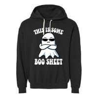 This Is Some Boo Sheet Funny Ghost Garment-Dyed Fleece Hoodie