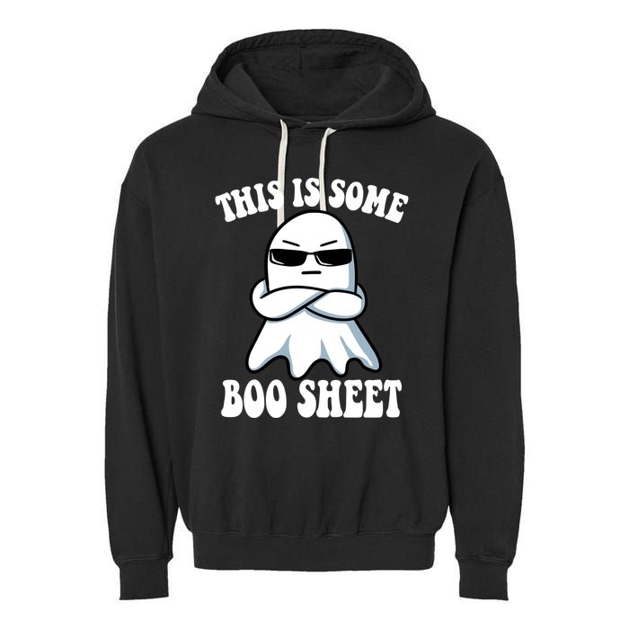 This Is Some Boo Sheet Funny Ghost Garment-Dyed Fleece Hoodie