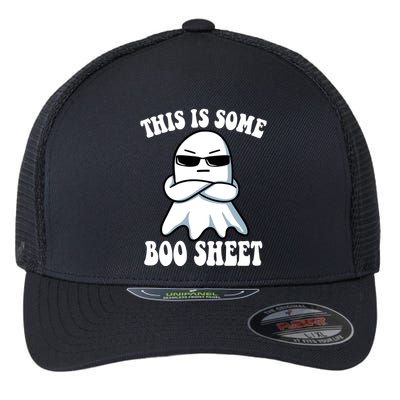 This Is Some Boo Sheet Funny Ghost Flexfit Unipanel Trucker Cap
