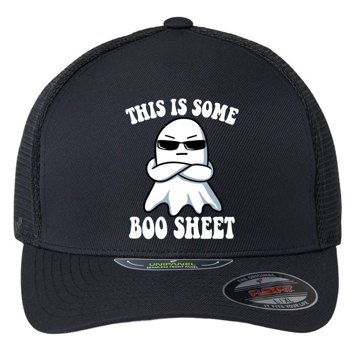 This Is Some Boo Sheet Funny Ghost Flexfit Unipanel Trucker Cap